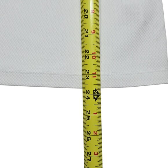 Izod Performance Golf Shirt Womens Medium White Short Sleeve Athletic Stretch - Picture 5 of 12